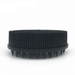 Luxurious Soft Silicone Exfoliating Bath and Shower Brush (Black)