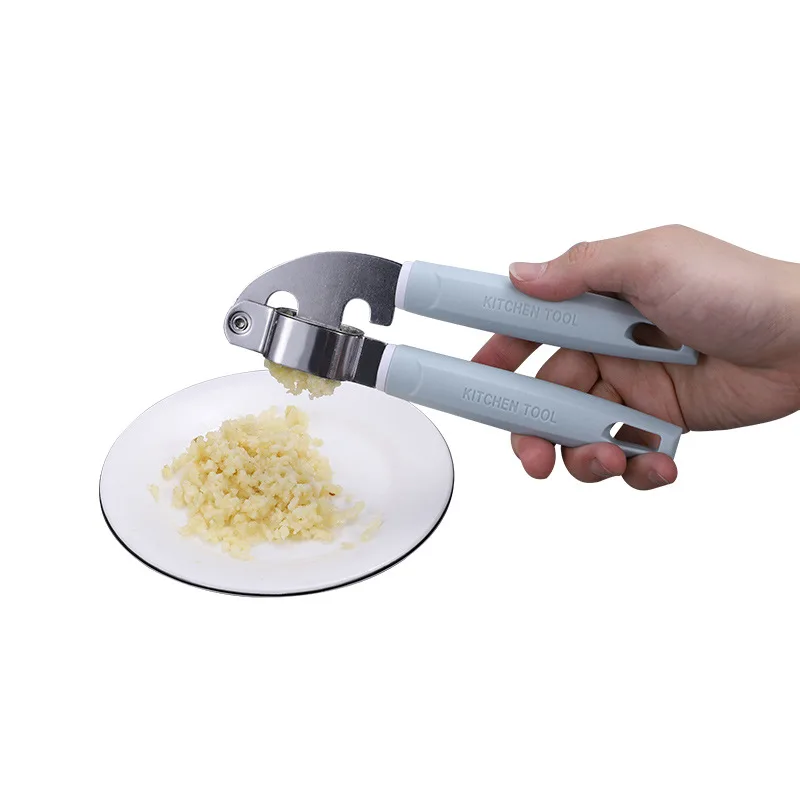 

Handle Kitchen Garlic Press Household Stainless Steel Manual Garlic Peeler Gadget for Kitchen Accessories