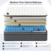 King Mattress with Individual Pocket Spring, Hybrid Cal King Mattress in a Box,Memory Foam Mattress, California King Size 2
