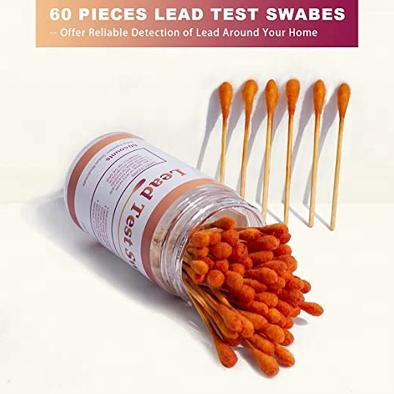 

30 Strips/tube Laboratory 60 Seconds Lead Test Swabs Kit | High-Sensitive Instant Lead Paint Test Kit | Lead Testing Strips