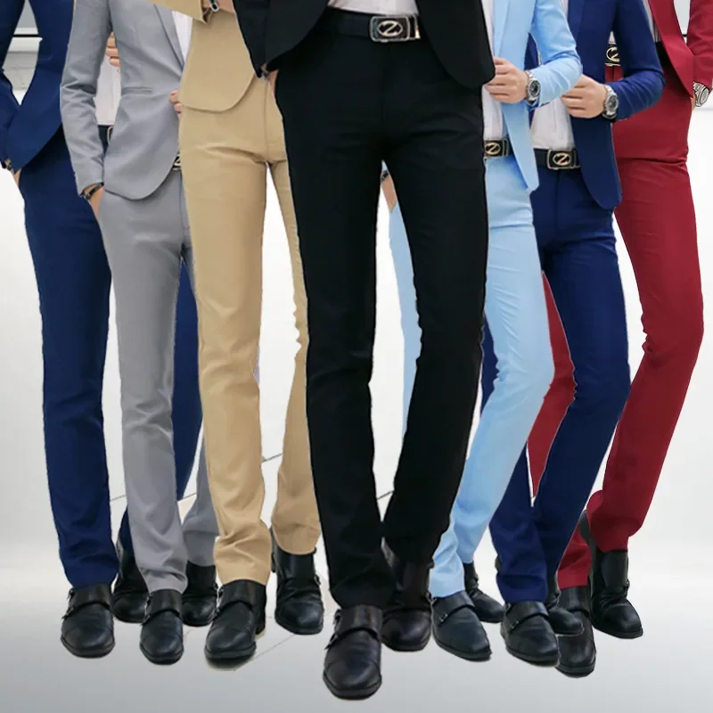 Suit Pants Fashionable Slim Fit Men's Business Casual Trousers Korean Style Lightweight Mercer Suit Pants For Men