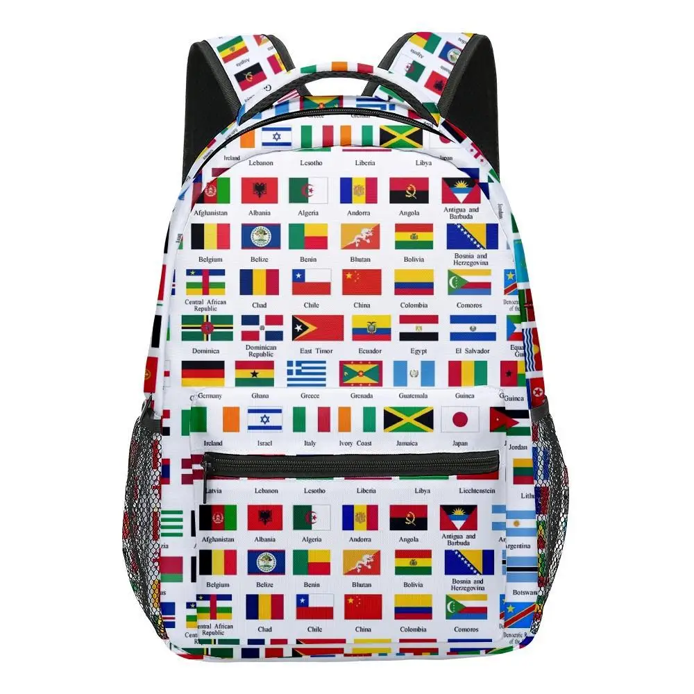 

Модные Молодежные школьные ранцы Kpop, дорожные рюкзаки унисекс с национальным флагом для щенков, водонепроницаемые Наплечные рюкзаки из ткани Оксфорд с 3D-принтом для ноутбука