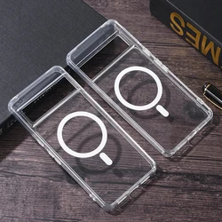 Enhanced Transparent Magnetic Wireless Charging Case - Shockproof Clear Protective Cover - Pixel 10Pro XL (Clear)