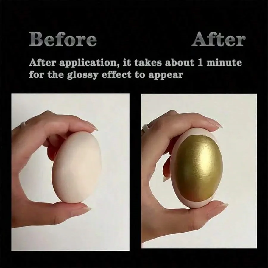 2팩 액체 거울 마커 - 크롬 골드 및 실버 반사 페인트, DIY 자동차 모델링, 미술 공예, 돌 등에 적합