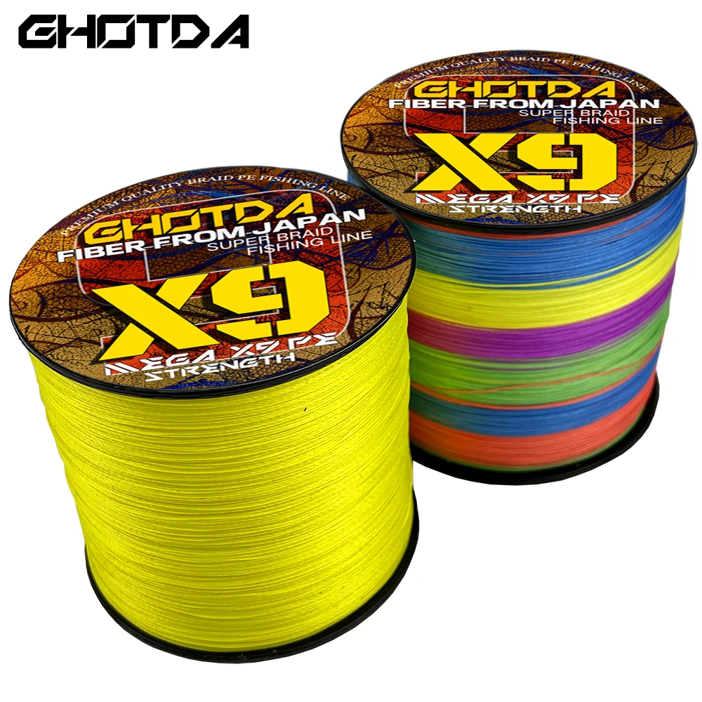 GHOTDA9Strands1000M500M20100LBSuperPEBraidedFishingLine
