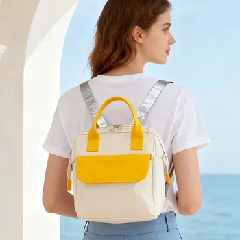 Borsa per pannolini per bambini alla moda Borsa per maternità per mamma di grande capacità Borsa impermeabile per pannolini multifunzionale portatile per attività di cura del bambino