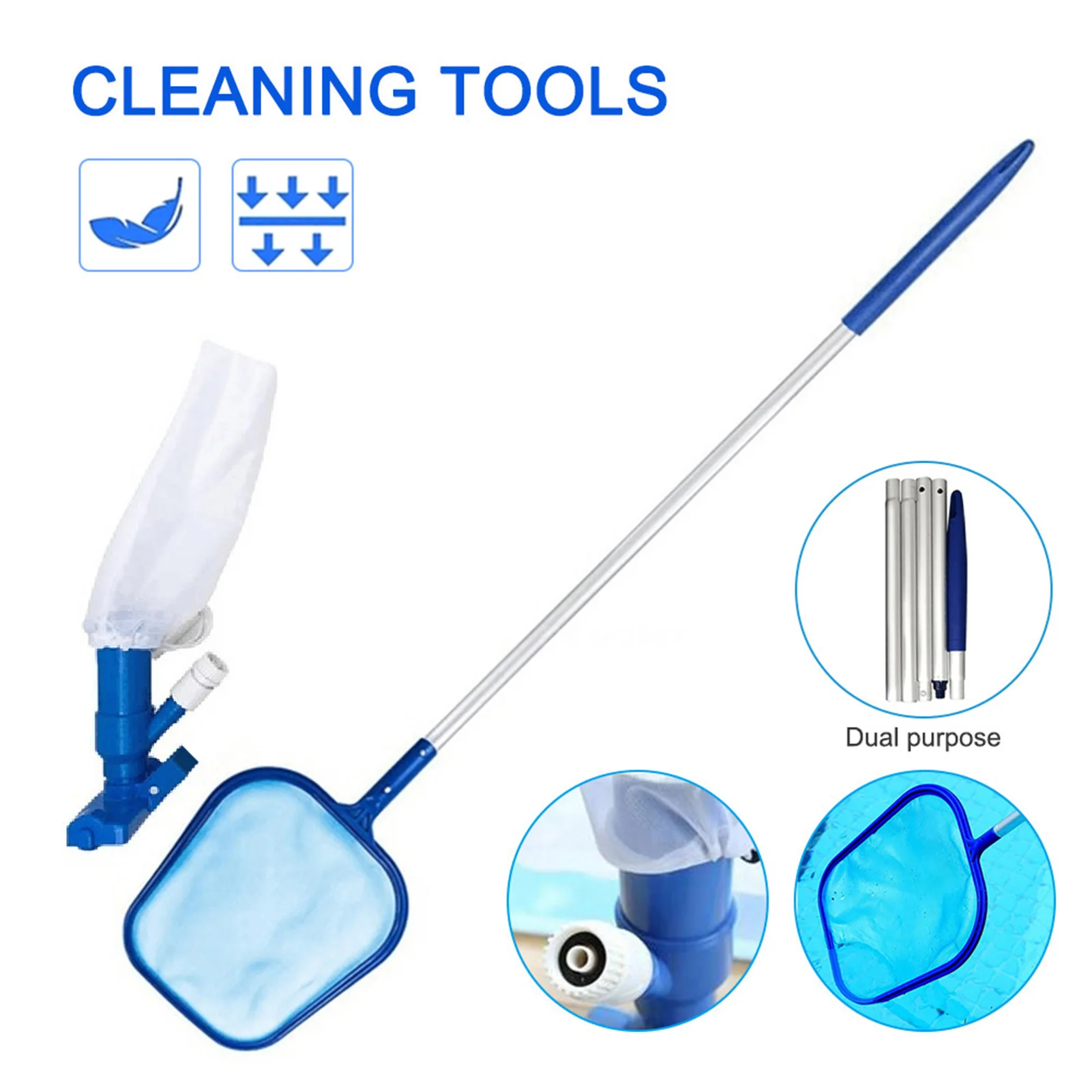 Pool Vacuum Head Brush Replacement Vacuum Attachment Cleaning Tool