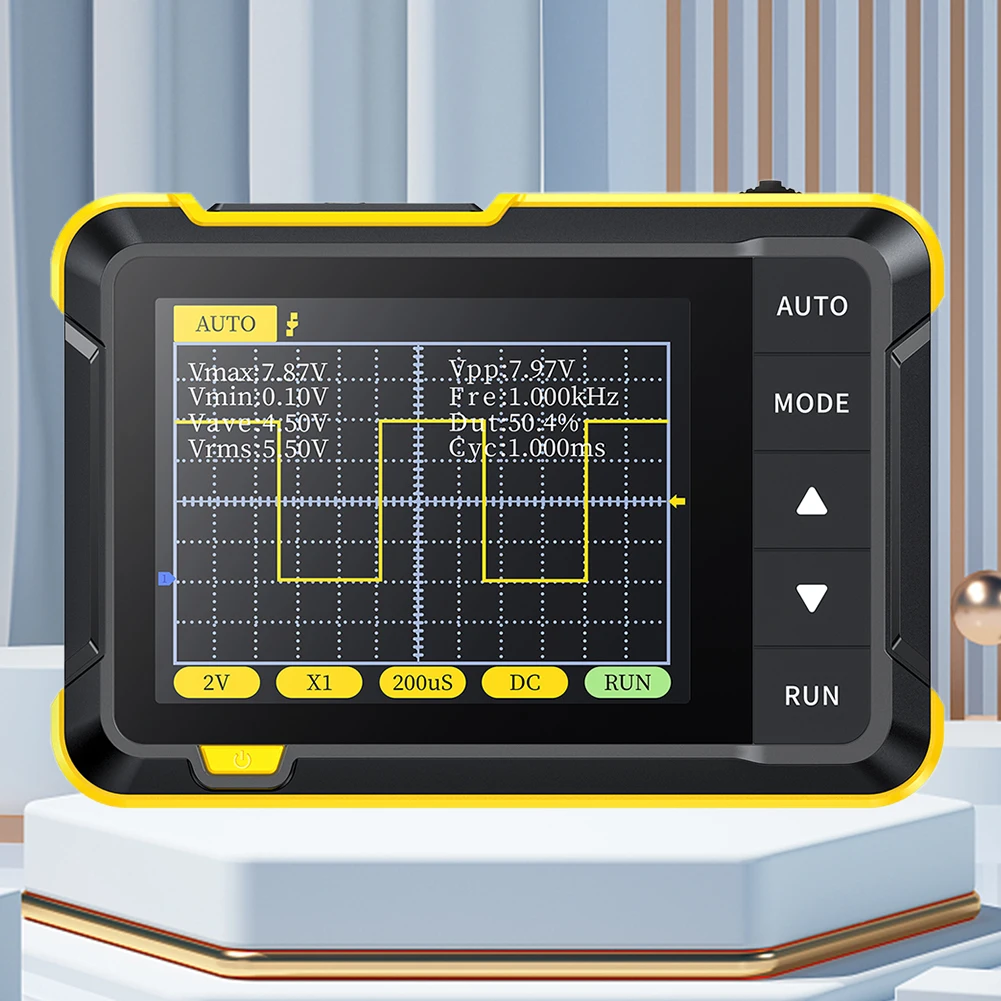 Portable Transistor Tester 2.5MSa/s Sampling Rate Digital Oscilloscope 200KHz Bandwidth Mini Tablet Oscilloscope Type C Charging for digital oscilloscope,transistor tester