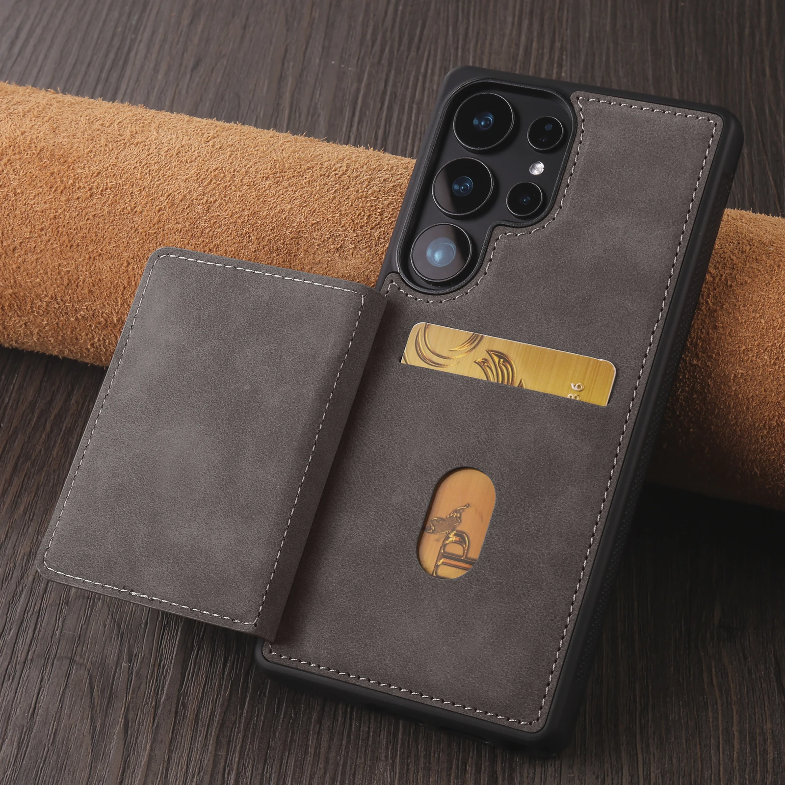 Premium Magnetic Leather Phone Case Cover