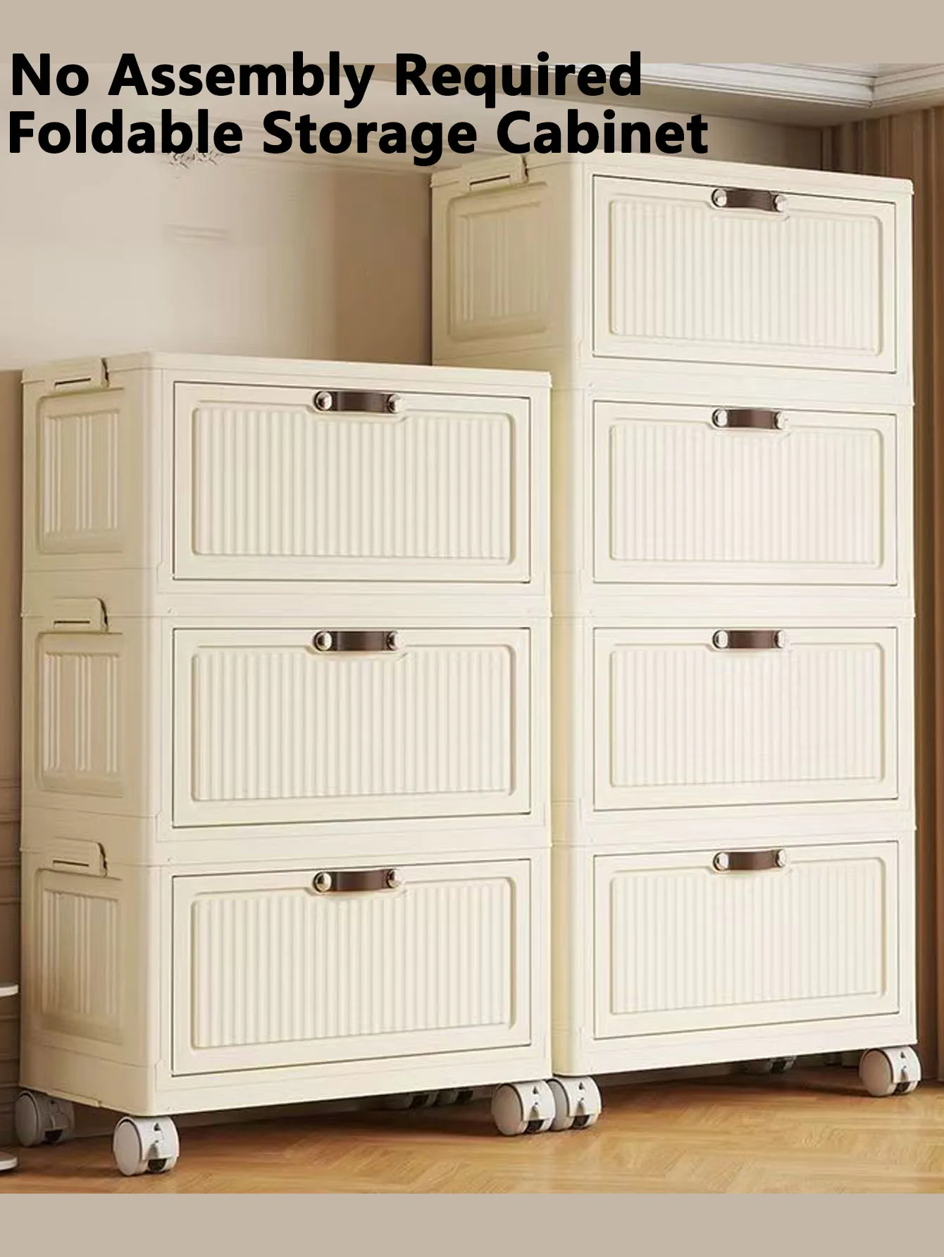 Storage Cabinet Foldableing Storage Box Home Living Room Toy Cabinet Storage Rack Snack Cabinet Organizer Box Kitchen Storage Cabinet Folding Storage Cabinet Organizer - 5