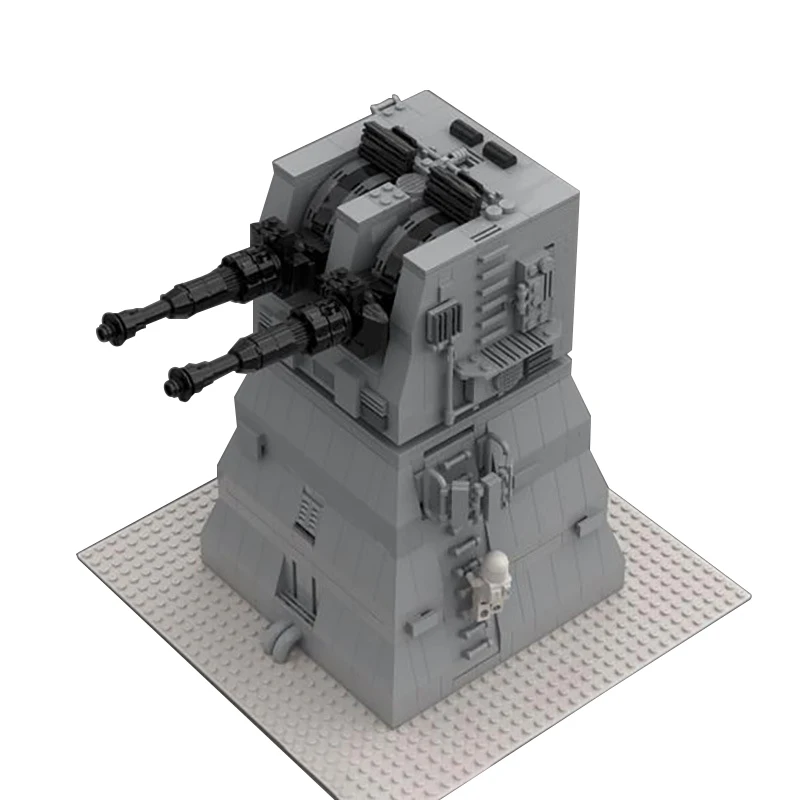 

Cannon Fort Defense Tower XX-9 Heavy Turbolaser MOC Building Blocks Space War DIY Bricks Model Movie Ideas Toy Gift Boys Girls
