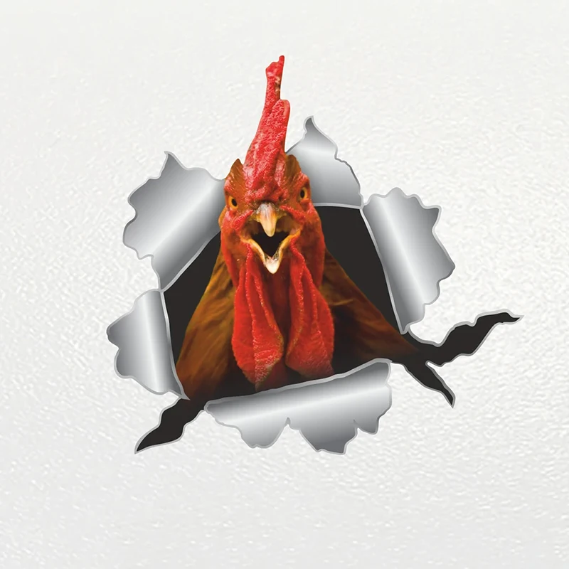 V1150# Car Sticker Rooster Waterproof Vinyl Decal Car Accessories Decor Pegatinas Para Coche