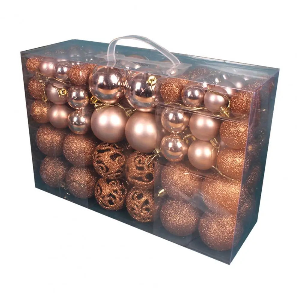 thumbnail image 1 of 100 piezas de bolas de Navidad útiles, adornos para árboles de Navidad, bolas llamativas para árboles de Navidad, colgantes bonitos, 1 of 5