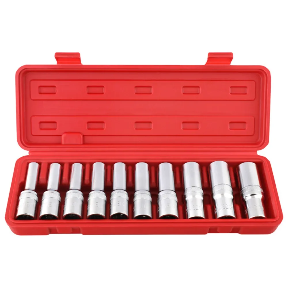 

Female Drill Bits 9/10/14/17Pcs E Torx Star 1/2" 3/8" 1/4" Drive E4-E24 Repair Tool Socket Wrench Socket Set Hand Tool Kit