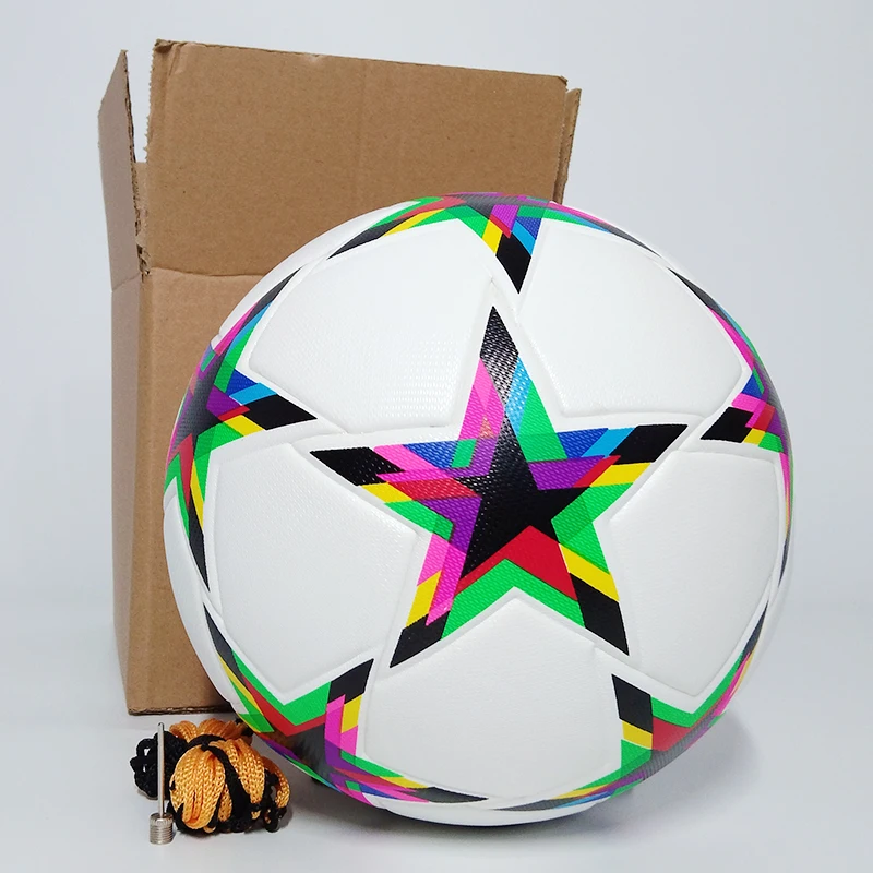 Soccer Ball PU Seamless Soccer Ball Team Match Football Training Balls Size 5 Adult