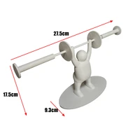 Weightlifter Toilet Roll Holder Paper Holder Shelf Tissue Roll Hanger Tissue Towel Roll Dispenser Bathroom Kitchen Accessories 2
