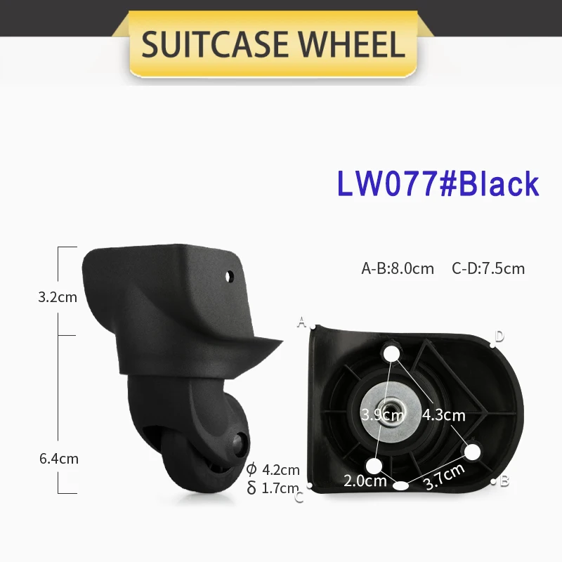 Suitcase Replacement Accessories Silent Pulley Password Box Casters Cloth Box Wheel Replacement And Repair Trolley Box Wheel