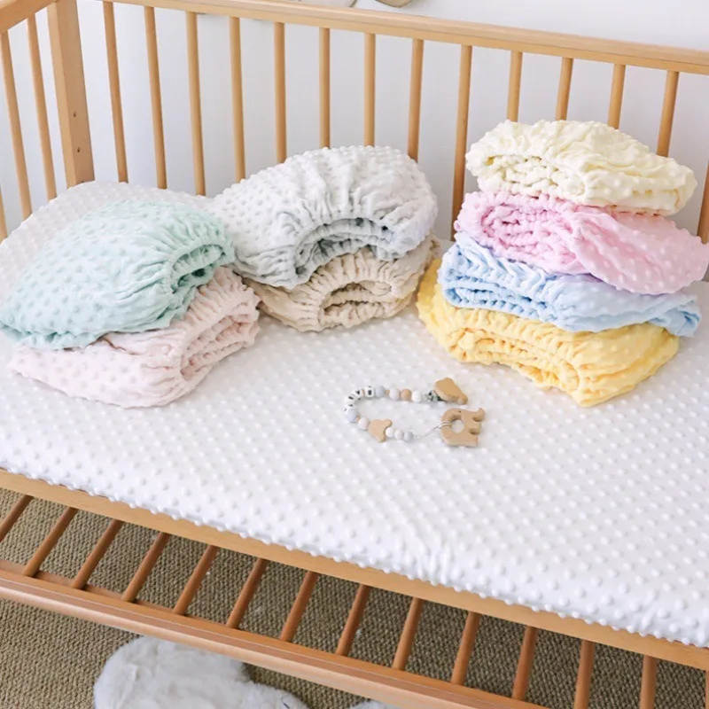 Baby Mattress Beanie Velvet Winter Bed Sheet Newborn Children Splicing Mattress Cover Velvet Kindergarten Baby Bedding Bedspread