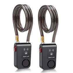 Advanced Anti - Theft Bluetooth Bike Alarm with Smart App Control & Waterproof Design (2 Sets Smart Lock)