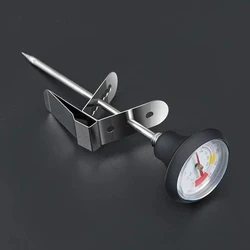 Stainless Steel Coffee Temperature Meter Thermometer (Black)