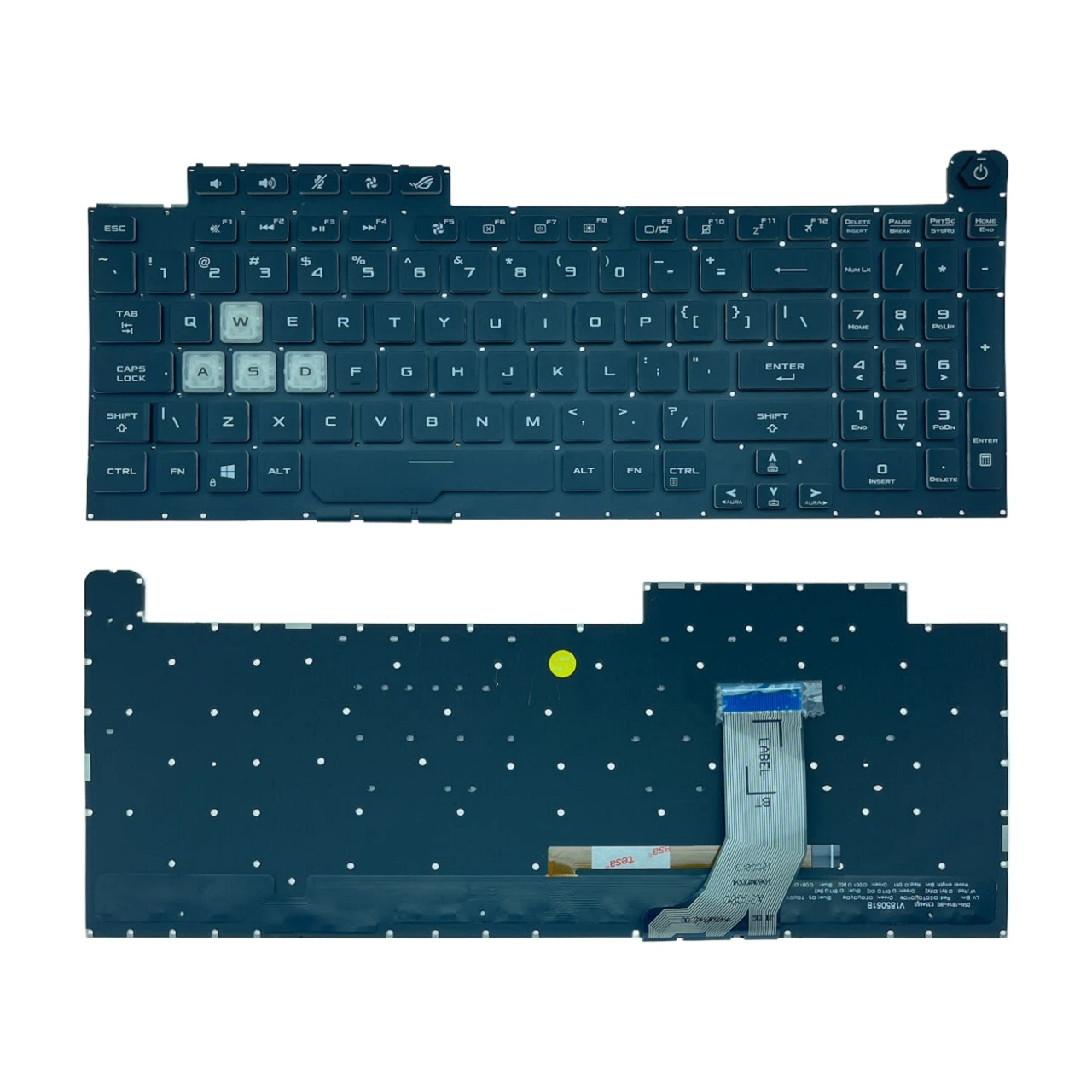 Teclado Retroiluminado Rgb para Laptop dos Eua Asus Rog Strix G17 G731 G731g G731gv G731gt G731gu G712lv G712lw G712 Novo