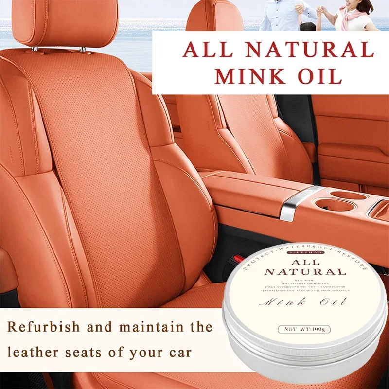 Leather Care Cream for Shoes Bags with Mink Oil