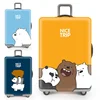 Cute Bear Luggage Cover Travel Suitcase Protector Suit For 18-32 Size Trolley Case Dust Travel Accessories Elasticity Box Sets 1