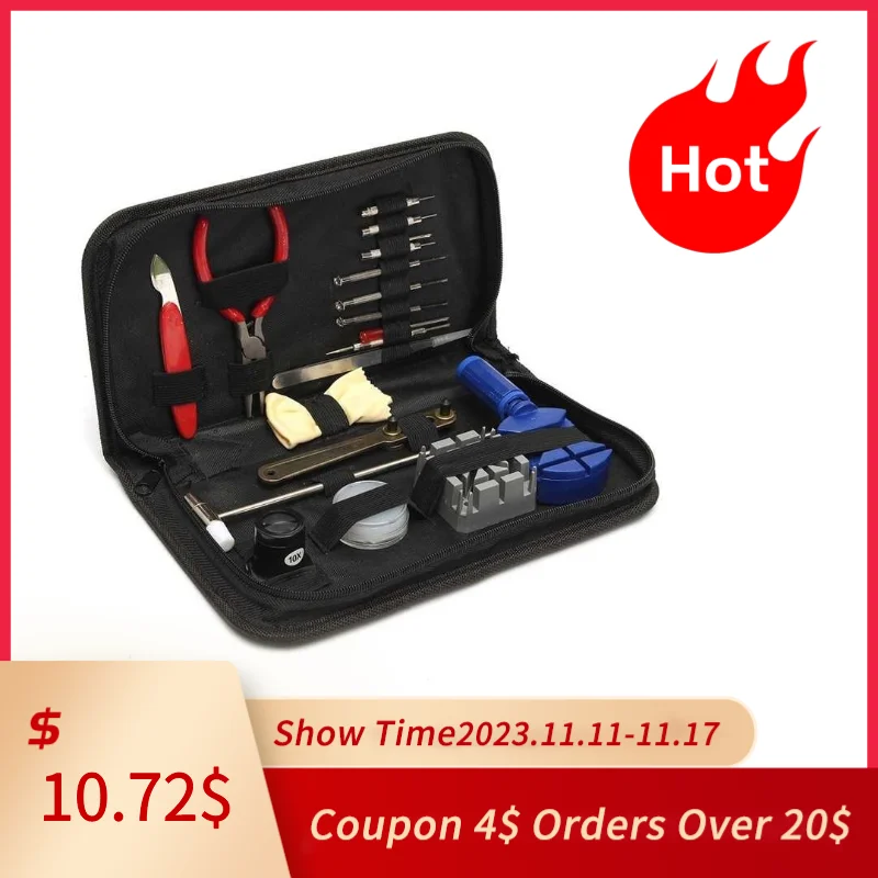 Watchmaker Kit Watch Tools 19pcs Watch Repair Tool kit Watchmaker Kit For Changing ...