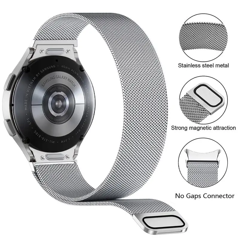 Milanese Loop band For Samsung Galaxy Watch 40mm 44mm