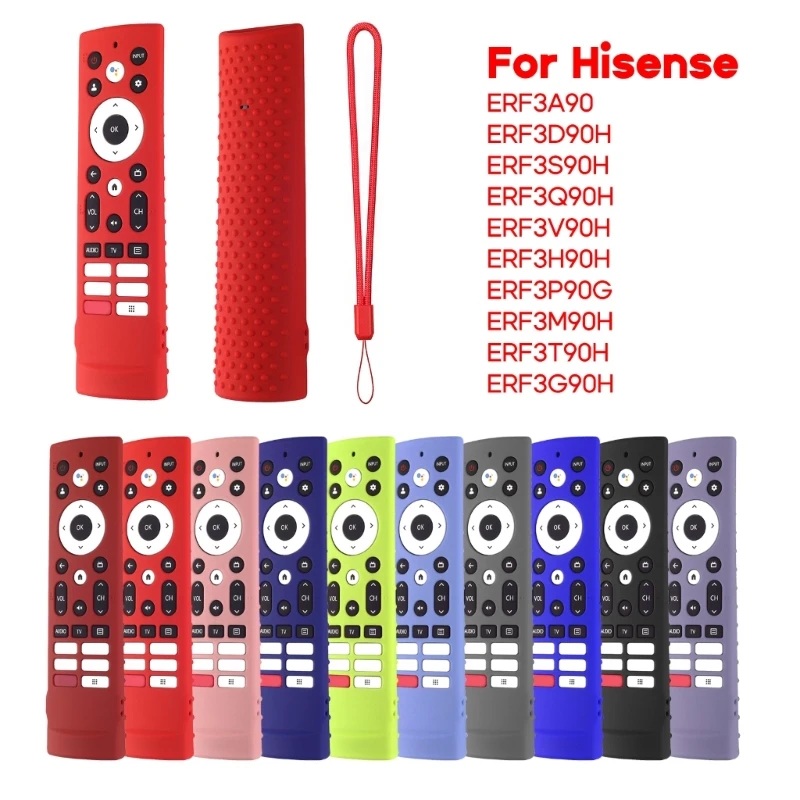 Custodia Protettiva In Silicone Per Telecomando Hisense Erf3A90 Durevole Protezione Completa Dropship