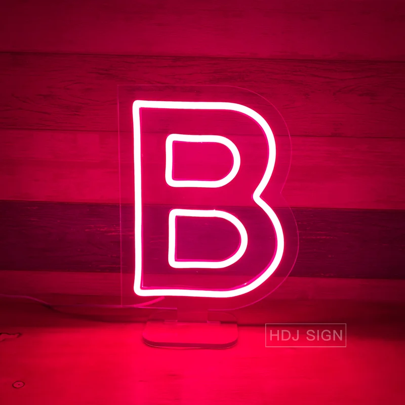 Letter Neon Light Party Wedding Table Lamp LED Neon Sign for Bar Shop Party Decor Colorful Neon