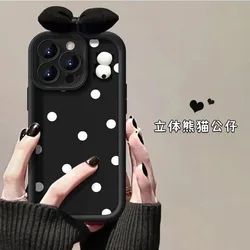 3D Panda Cartoon Anti - Fall Multistep Soft Phone Case for Moto E13 2023 (1)