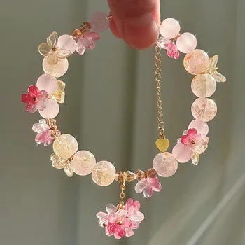 Flower Berry Bracelet Women and Girls Sweet Delicat Gifts