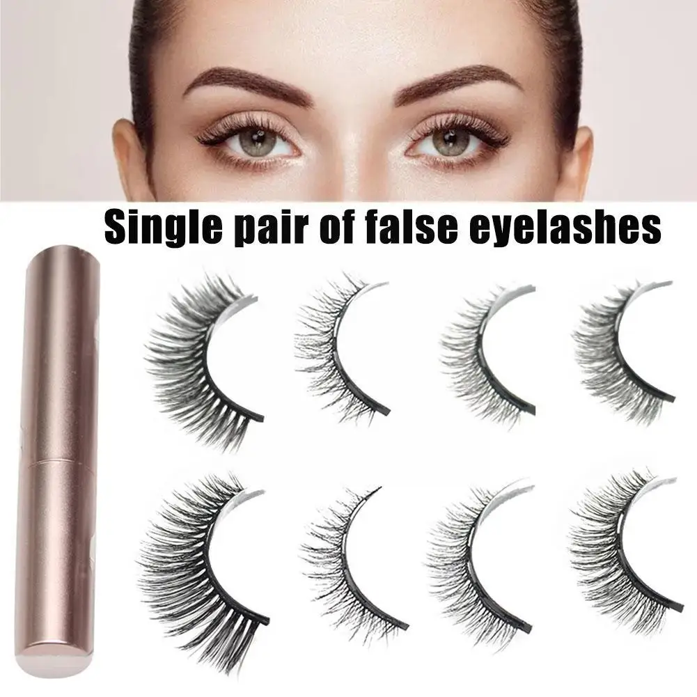 1 Pair 3D Magnetic False Eyelashes