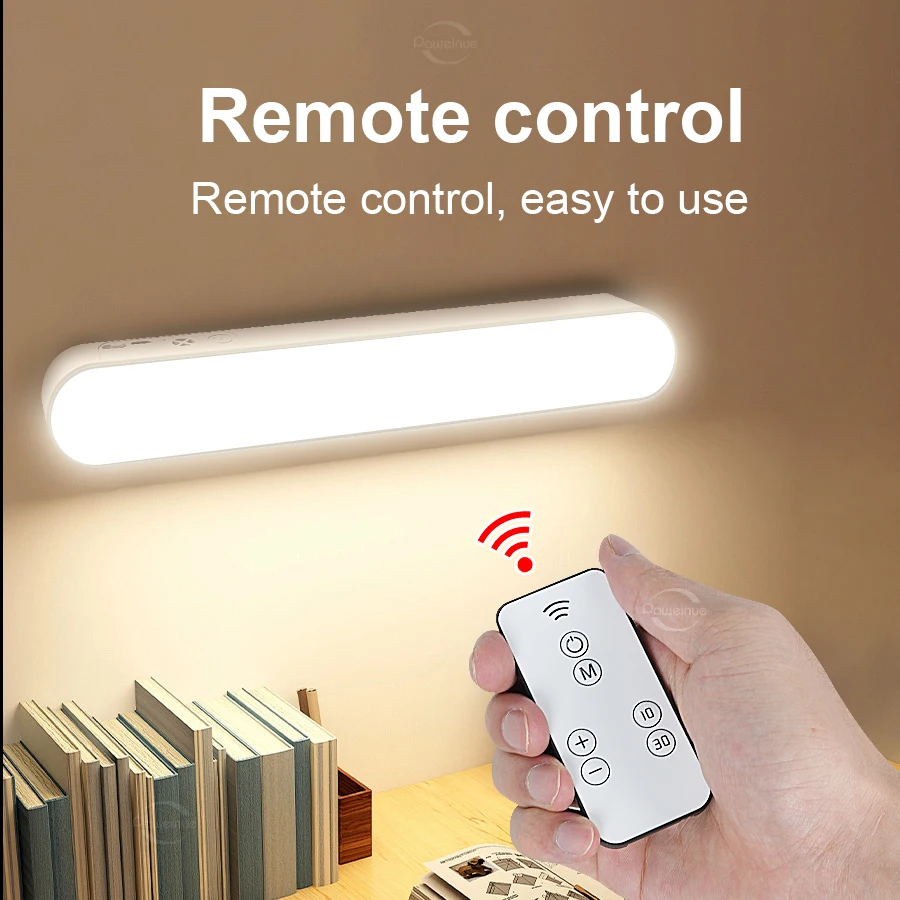 LED Desk Lamp With Remote Control Super Bright Table Lamp Eye-protection Reading Light Magnet Book Lights Portable Work Light 2