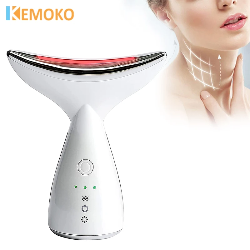 LED 3 In 1 Neck Face Beauty Device Tighten Reduce Double Chin Lifting Tighten Anti-Wrinkle Home Face Lifting Skin Care Machine