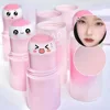 Cappuvini Natural Pink Color Blusher Stick Face Blusher Patting Powder Blusher for Cheeks Cute Korean Style 3
