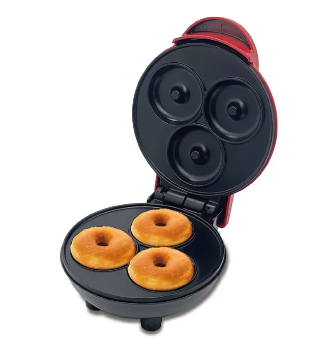 Mini Egg Waffle Maker 110V Bubble Pancake Grill Cake Oven Egg Sandwich Machine Flat Bottom Non-Stick Surface for Home Use