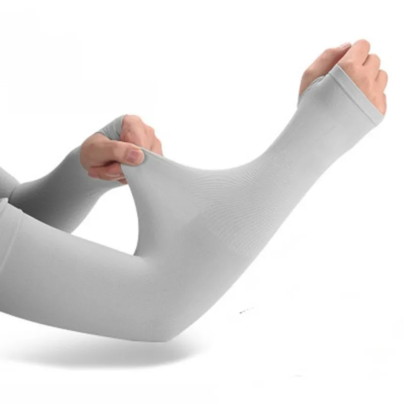 Calentadores de brazo para correr, pesca, Ciclismo, esquí, protección solar UV, 1 par