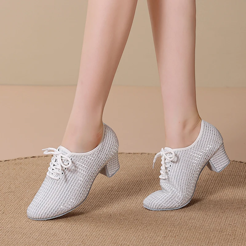 Dance shoes Adult Women Waltz Indoor Modern Dancing Practice