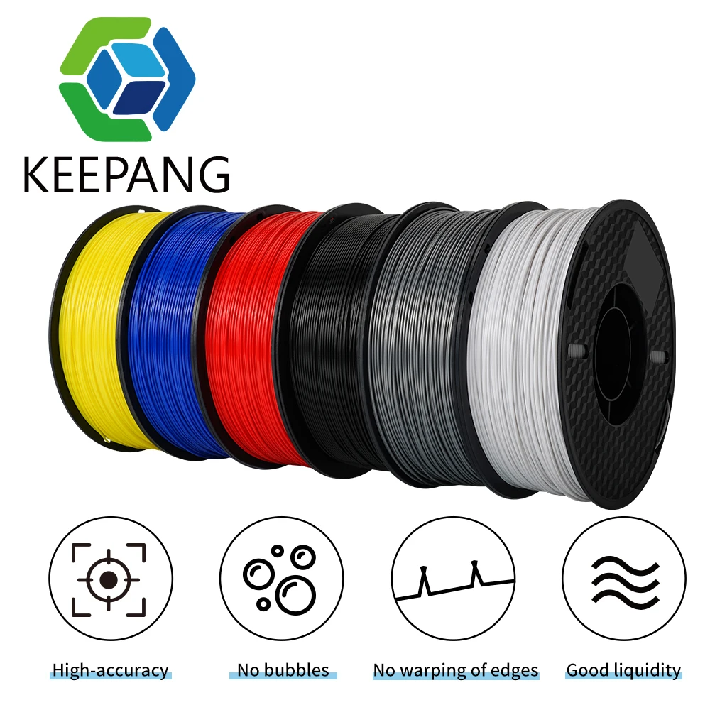 KEE PANG 1KG 3D Printer Filament ABS 1.75mm 2.2lbs Plastic Filament Consumables Materials  3D Printing Pen ABS Filament kee pang 3d printer 1kg 1 75mm pla petg filament 2 2lbs high quality 3d printing eco friendly plastic consumables