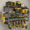 Tool Chest Tool Organizer 3 Tier Wall Mounted Wrench Organizer Drill Rack Heavy Duty Tool Rack for Workshop Garage 2