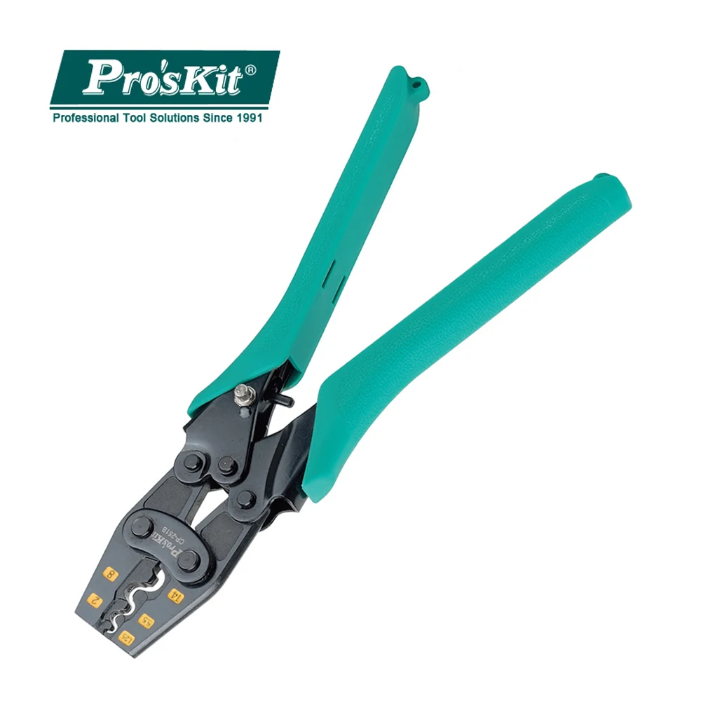 

Pro'sKit Multi Tool Pliers Wire Crimping Pliers Wire Stripper 1.25-14mm2 Multi-Function Snap Ring Terminals Crimpper Hand Tools