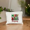 Merry Christmas Pattern Make Up Case Xmas Storage Bag Christmas Tree Graphic Cosmetic Pouch Bags for Women New Year Gifts Clutch 2