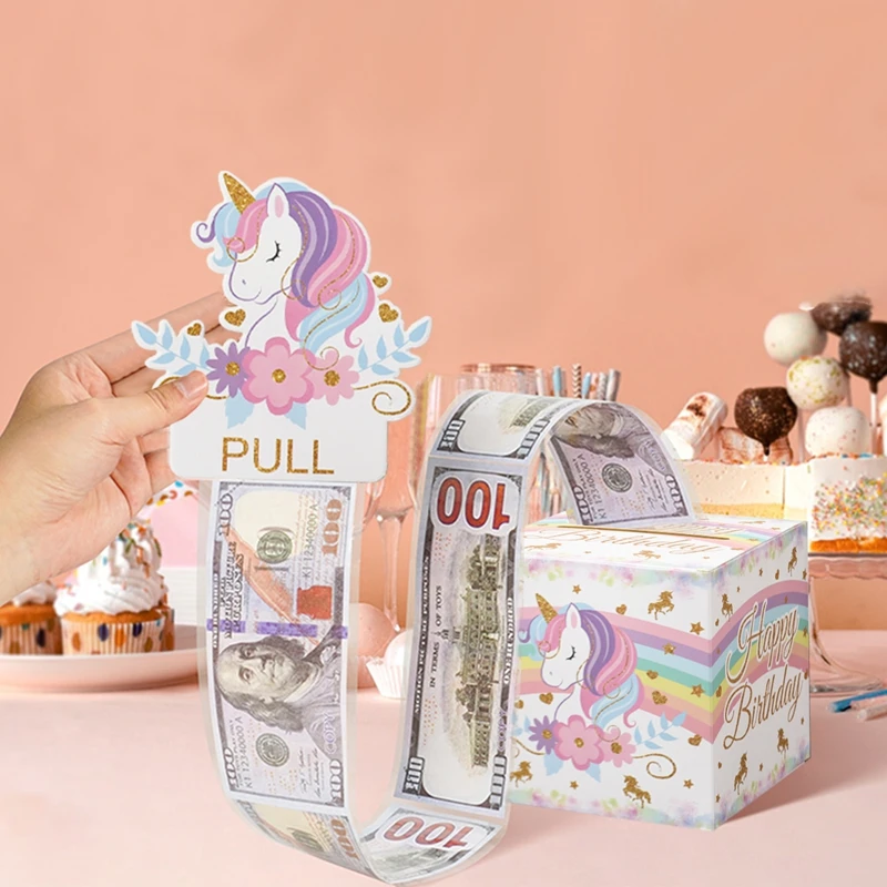 Birthday Money Gift Boxes with Pull-Out Happy Birthday Card, Fun Cash Surprise Packagin... - SKU MGB01127 - UGI Packaging