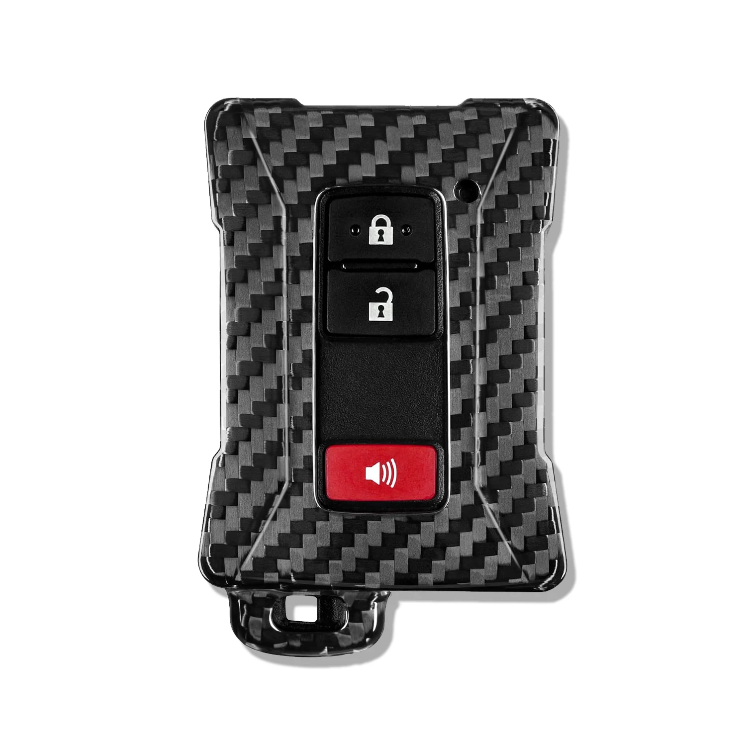 Carbon Fiber Key Fob Cover Case Shell Protector for Toyota Tacoma 4Runner Sequoia RAV4 Tundra Land Cruise Avalon 3/4Buttons