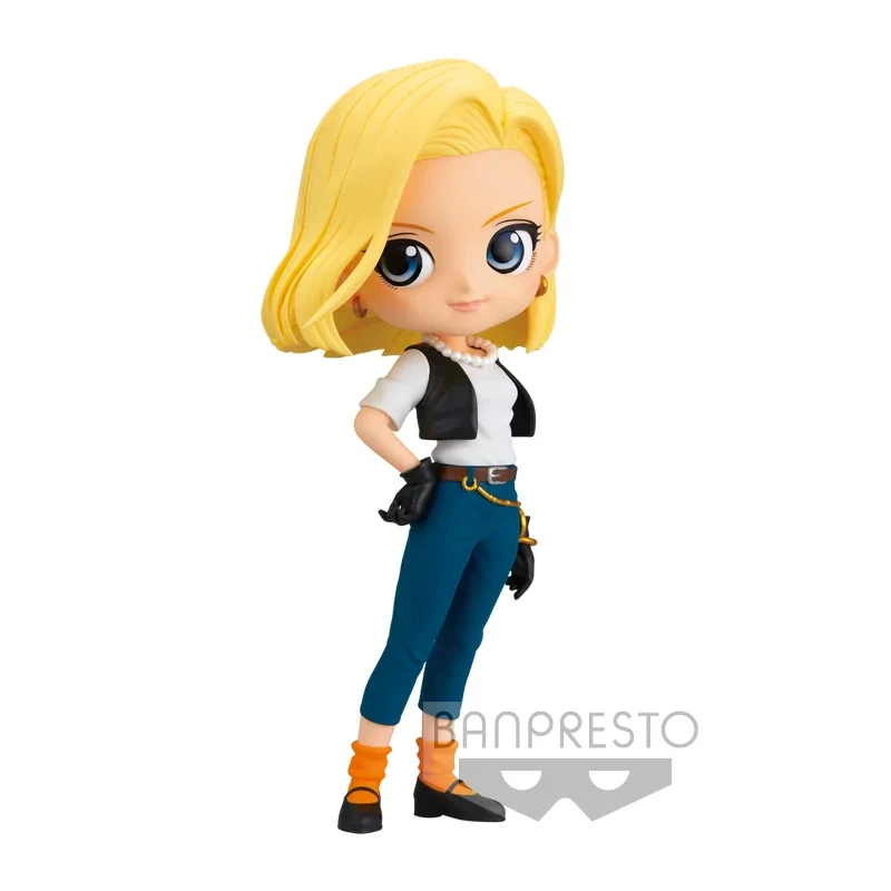 

Dragon Ball Bandai Genuine Android 18 2.0 Q Posket Kawaii Cute Anime Action Figure Toys for Boys Girls Children Birthday Gifts