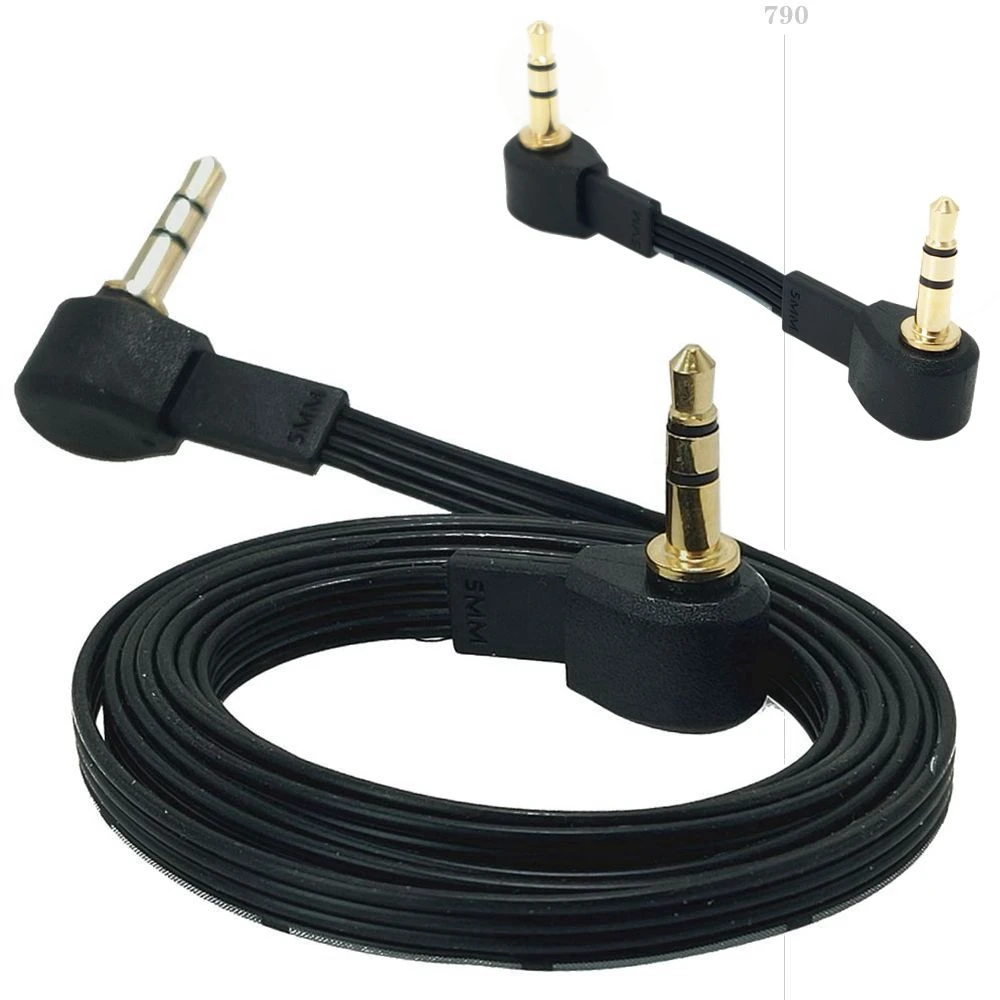 

AUX audio cable 3.5mm male to bus computer speaker, double elbow mobile phone headset, 90 degree elbow universal 5cm-1m