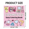 "Adult Picture Book - Pink-Themed Mini Cosmetics Coloring Book: A Beautiful Gift for Relaxation and Creativity 2