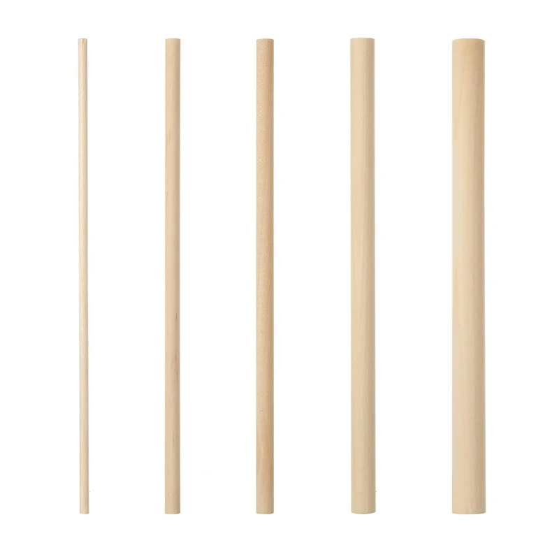 10-100PCS round wooden stick craft popsicle and model making cake needle DIY needle construction model woodworking